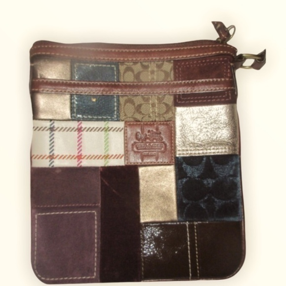 Coach vintage y2k patchwork crossbody swingpack bag purse